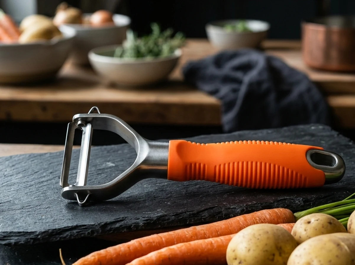 Hold Peeler by Textured Silicone Handle